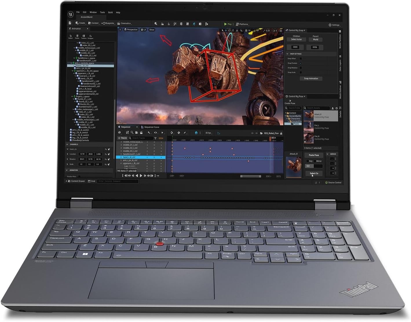 Lenovo Thinkpad P16 G2 Laptop i7-14700HX 1TB 32GB 16" 4K RTX2000/8G W11P 527 2YR