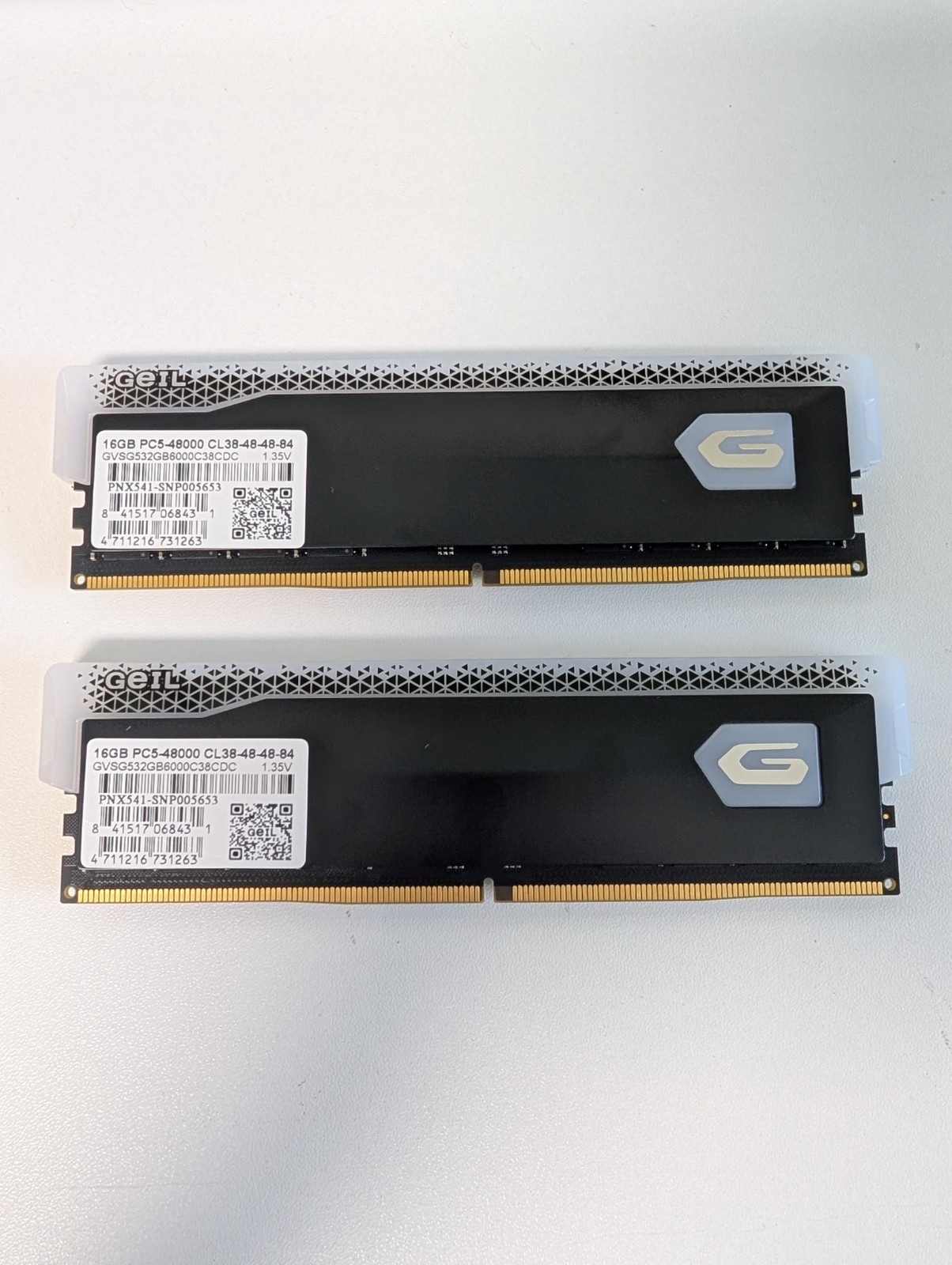GeIL Orion V RGB 32GB 2x16GB DDR5 6000 CL38 XMP EXPO Intel AMD Desktop Memory