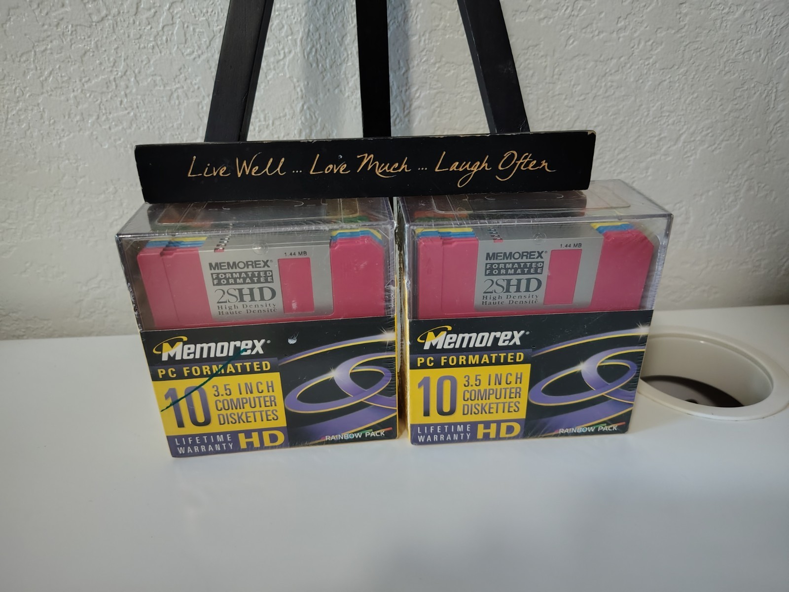 New, Unused Memorex 3.5" Mac Formatted High Density Floppy Disks X2 (10 Pack) 20