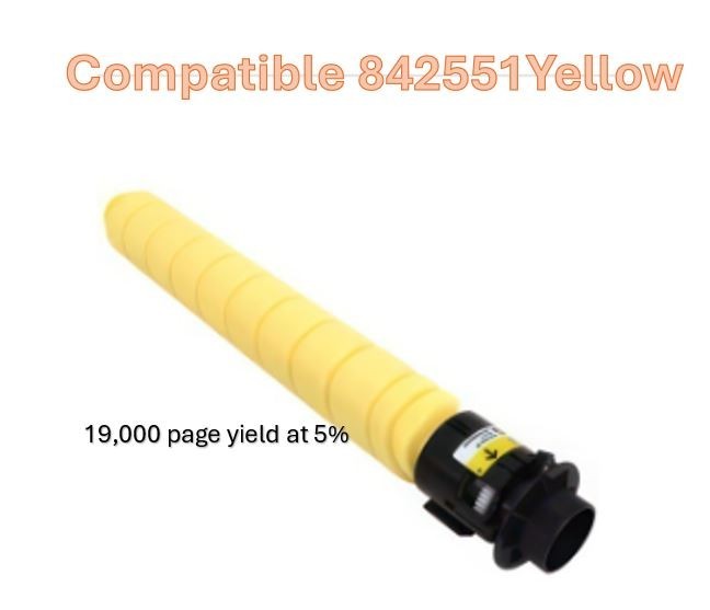 Compatible Ricoh IM C3510 YELLOW 842551 Toner 19,000 page yield