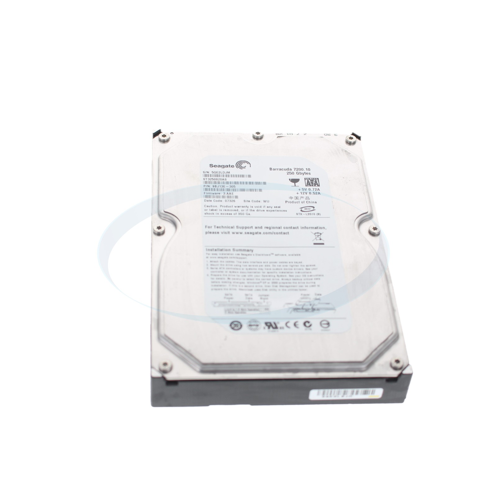 Seagate ST325820AS 250GB SATA 7200RPM 3.5" 3G Hard Drive