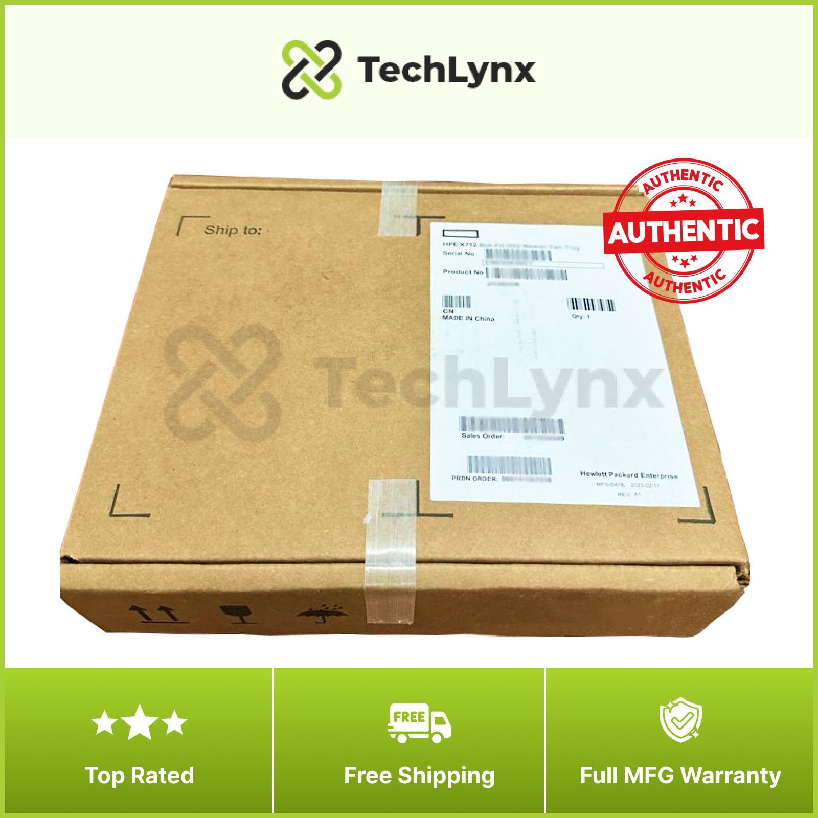 788995-B21 HPE 10GB 2SP 557SFP 792834-001 Ethernet Adapter. HPE Sealed Renew.
