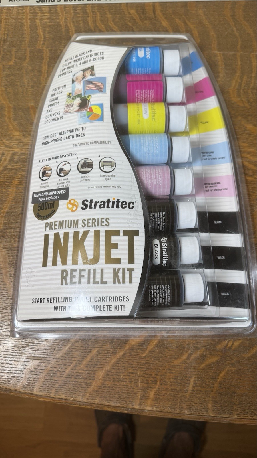 Stratitec Premium Series Inkjet Printer Ink Refill Kit