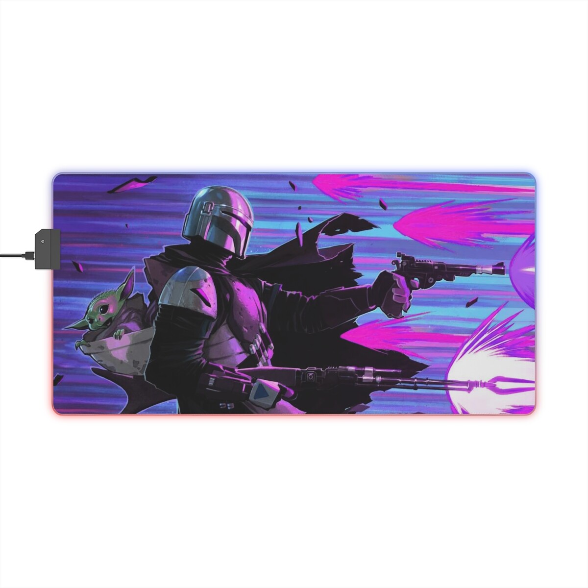 Mandalorian LED Gaming Mouse Pad