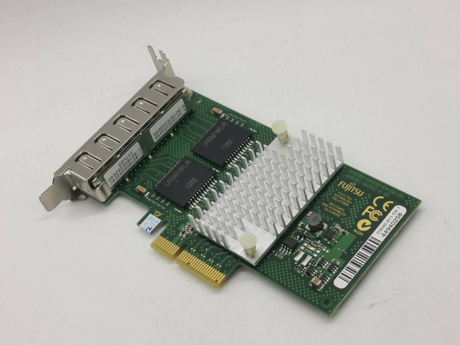 1 PCS FUJITSU D3045-A11 I350-T4 GS1 PCIe 4 PORT GIGABIT Network Card