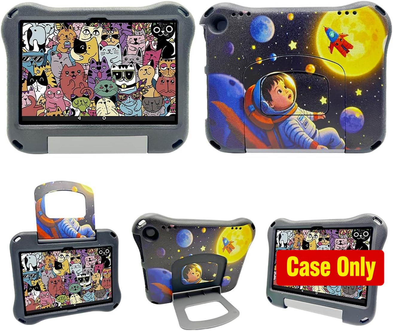 Case for 10" Tablet, Light Weight Shock Proof Handle Stand Kids Friendly Case