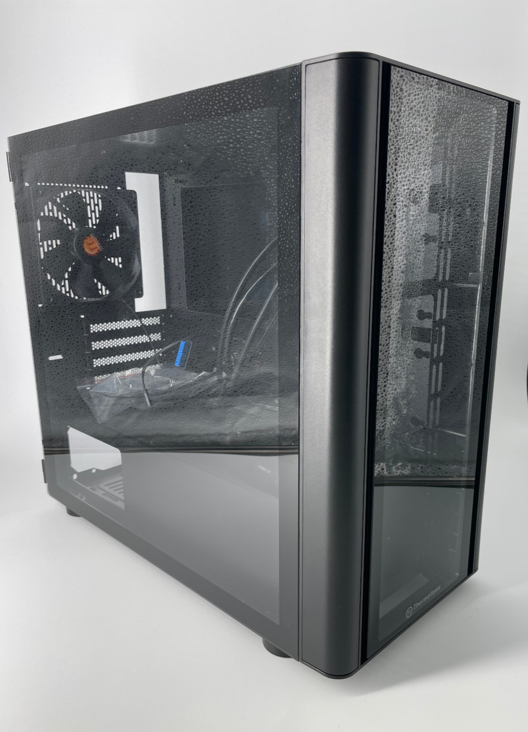 Thermaltake V150 TG Micro ATX PC Case Black Tempered Glass Gaming with Glass*