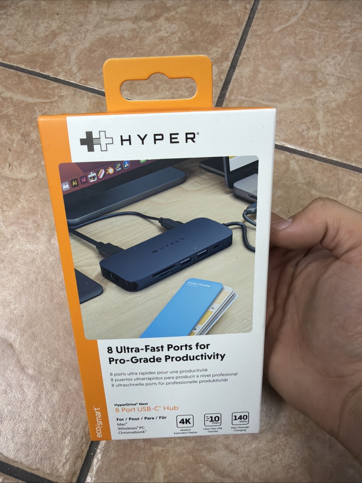 HyperDrive Next 8 Port USB C Hub for Mac, PC, and Chromebook with 4K60Hz HDMI