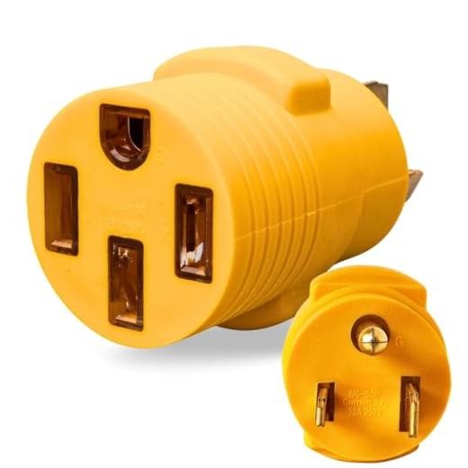 NEMA 6-50P to 14-50R EV Charger Adapter for 50A 250V 3-Prong Welder Outlet