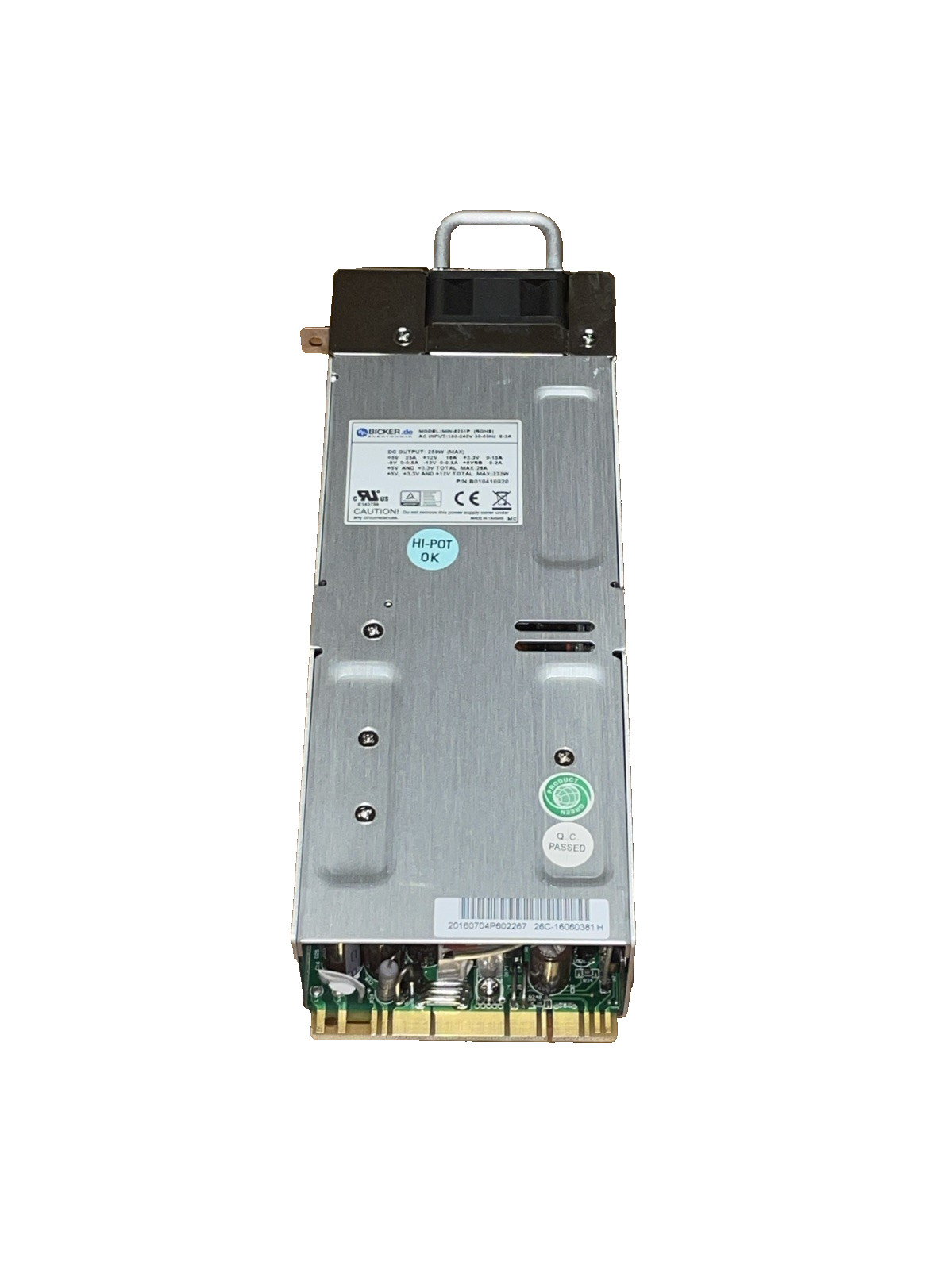 Zippy Emacs (Bicker.de) MIN-6251P 250W Power Supply PSU P/N:B010410020