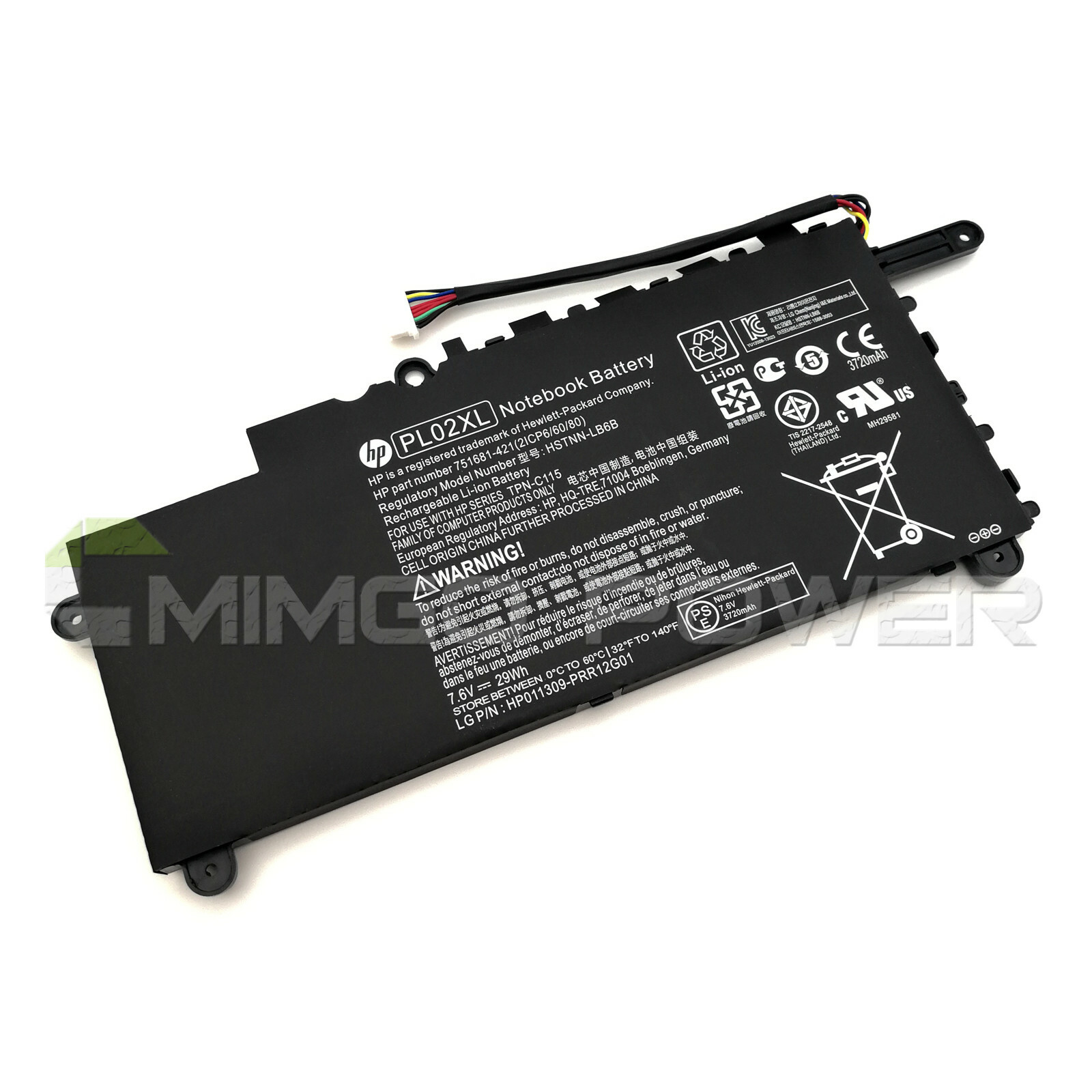 New Genuine PL02XL New Battery for Hp Pavilion 11-N X360 HSTNN-LB6B 751681-421