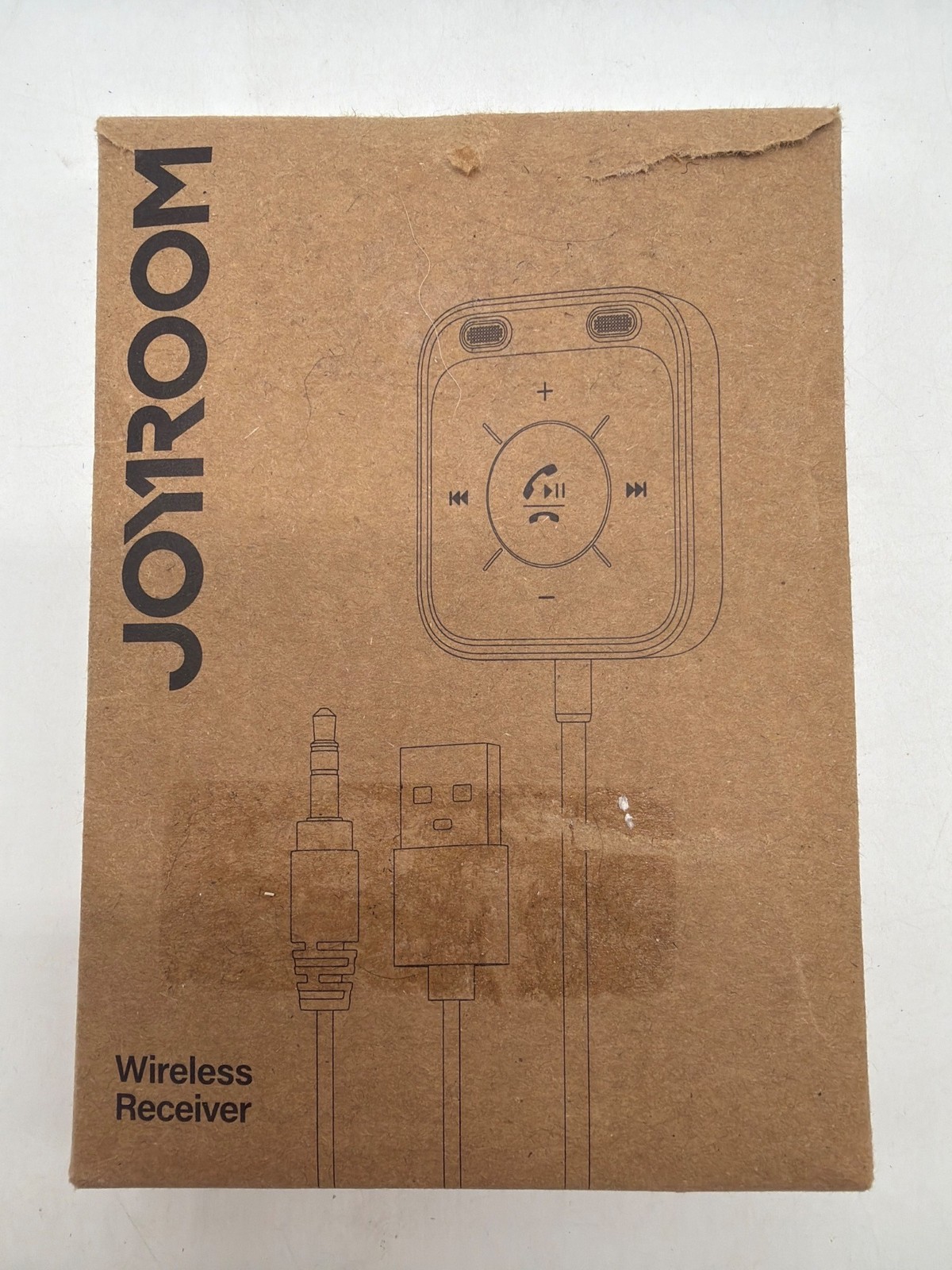 JOYROOM Bluetooth AUX Wireless Receiver JR-CB3 With USB & 3.5mm Audio Cable Blac