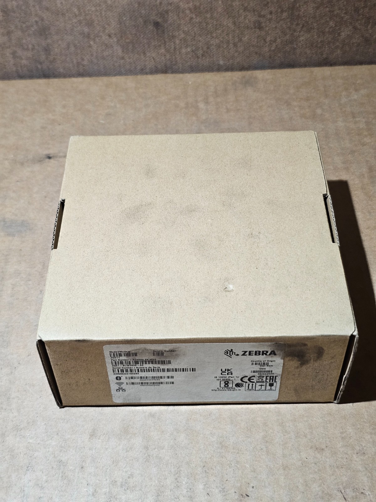Zebra ZQ511 ZQ51-BUW0000-00 203dpi DT BT BarCode Printer