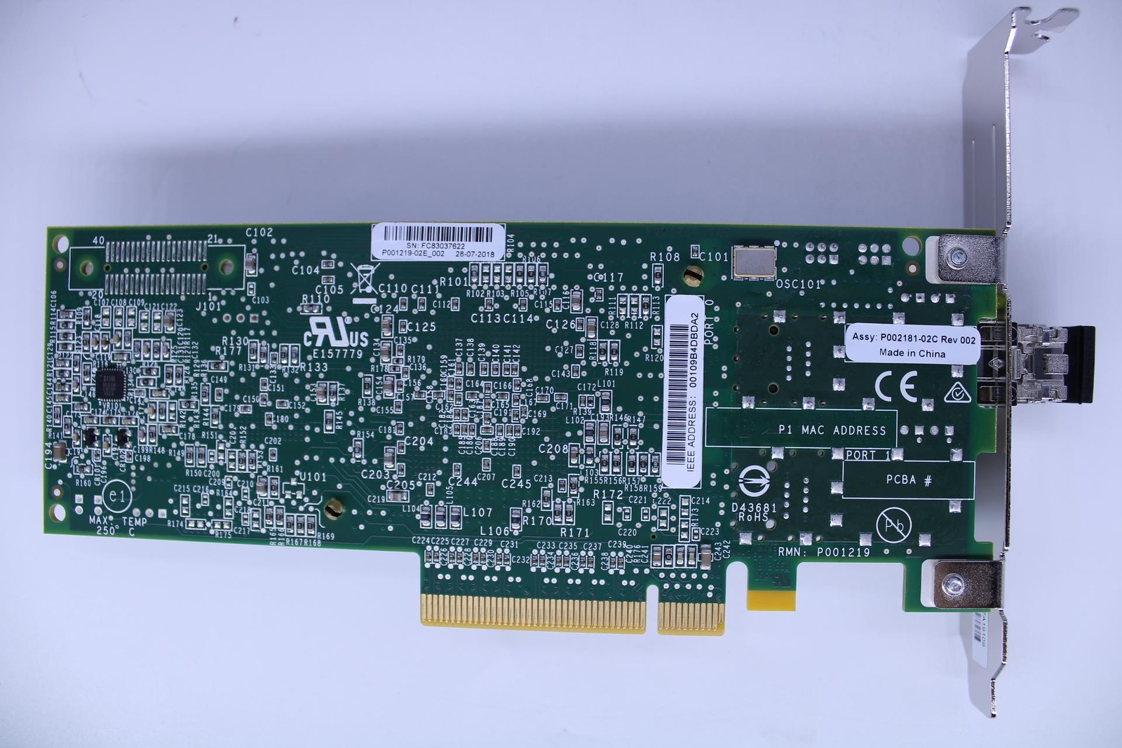 IBM 00JY847 Emulex IBM LightPulse 8gb Fiber Card