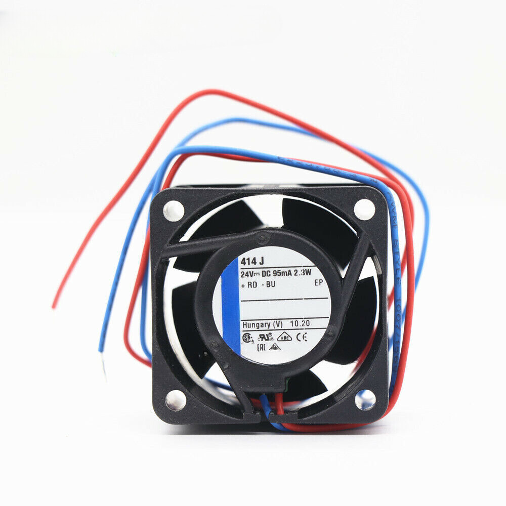 1PCS Brand New Ebmpapst 414J 24V 2.3W 95mA 2wire 40*40*25MM Cooling Fan