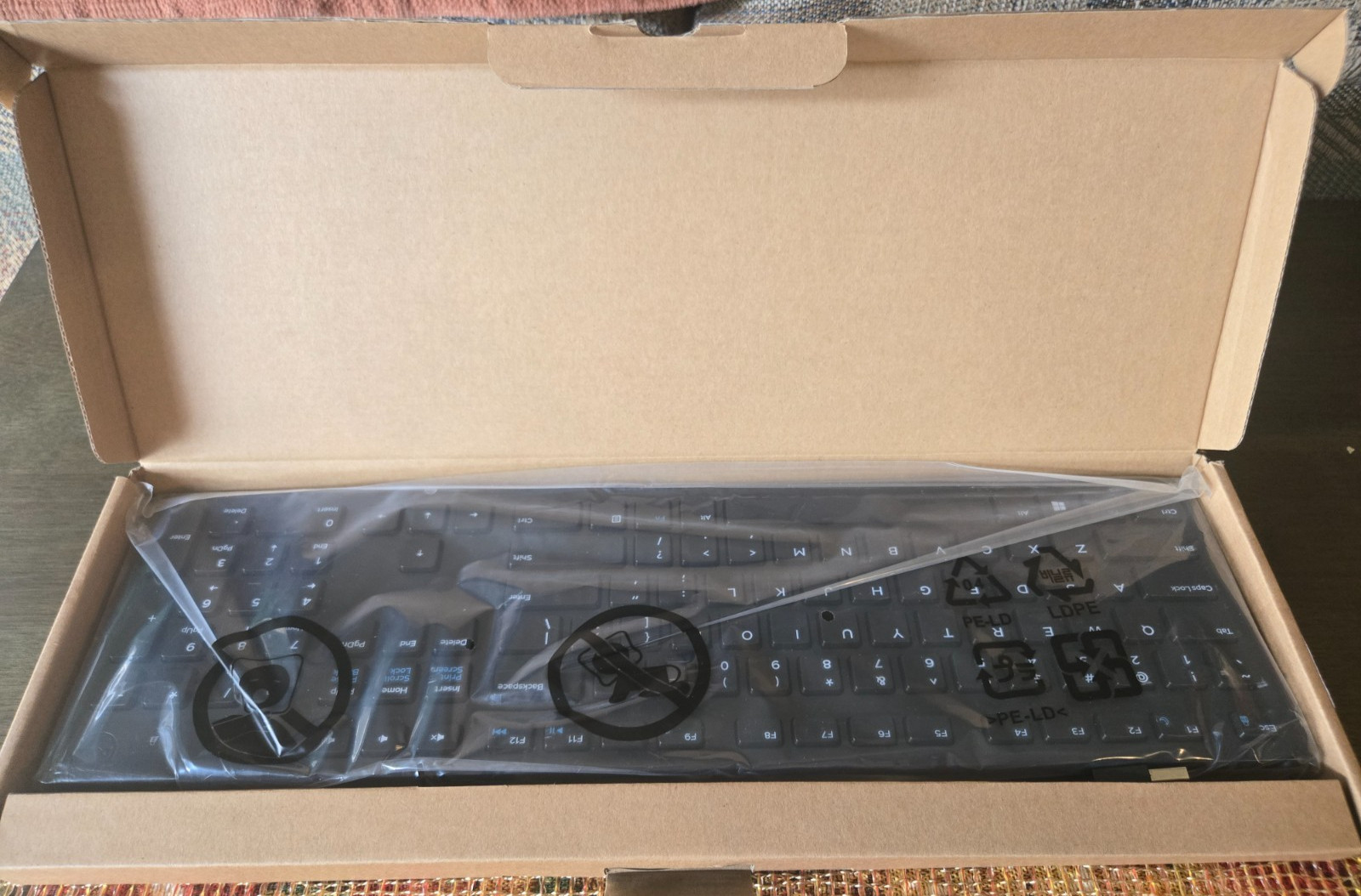 Official OEM Dell Wired Keyboard, Slim Low Keys - Black NEW