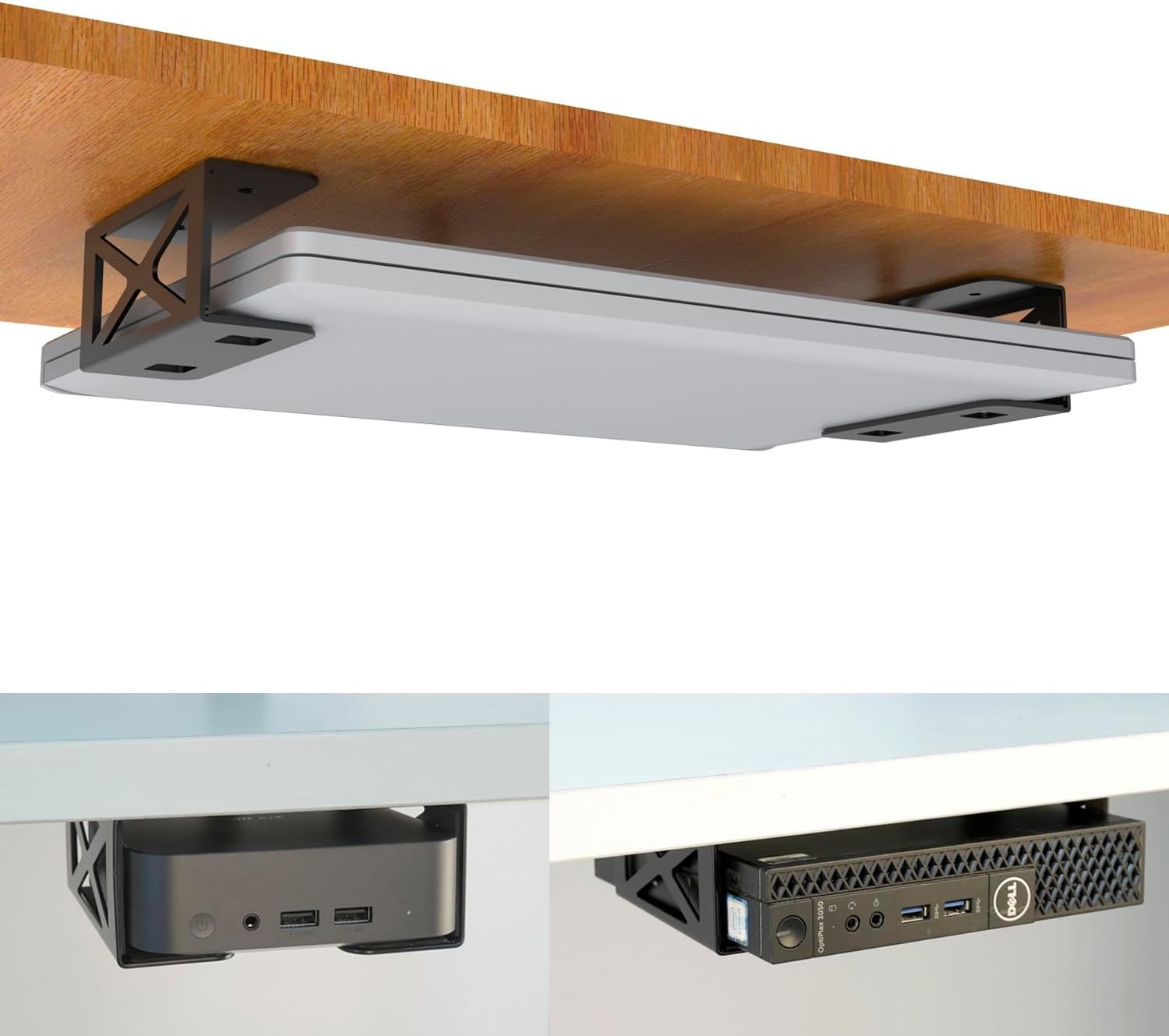Under Desk Laptop Mini PC Storage Mount Holder
