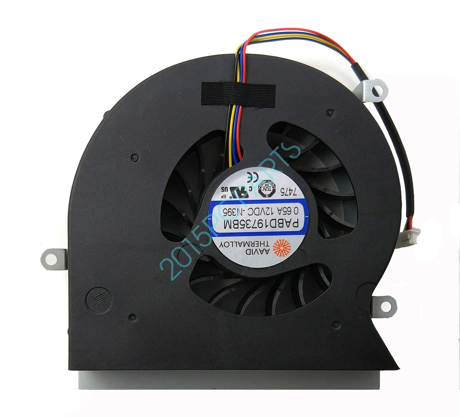 New For MSI GT62VR 16L1 16L2 CPU Cooling Fan PABD19735BM 0.65A 12VDC -N322