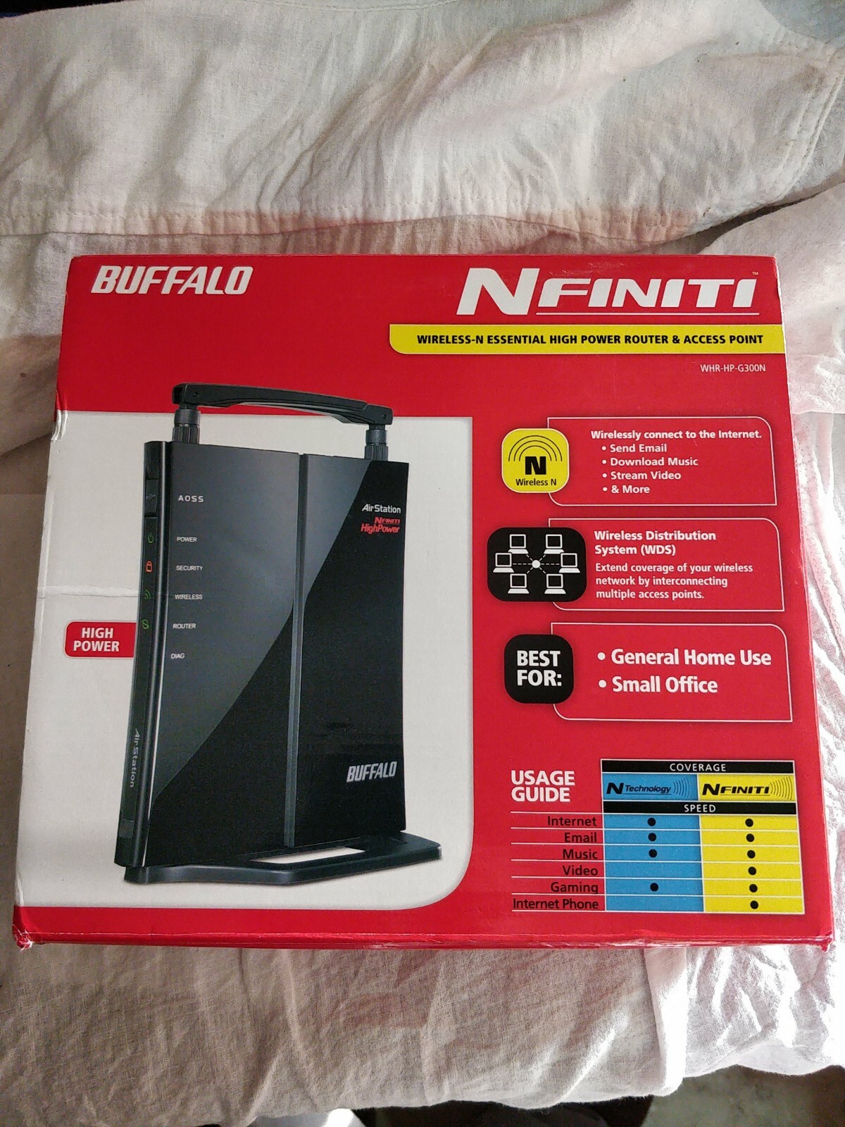 Buffalo Technology WHR-HP-G300N 300 Mbps 4-Port 10/100 Wireless N Router