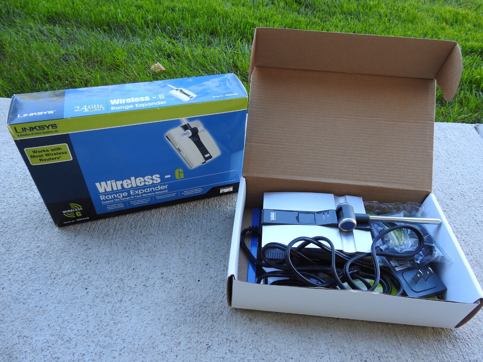 LINKSYS WRE54G WIRELESS G RANGE EXPANDER EXTENDER WIFI REPETEAR