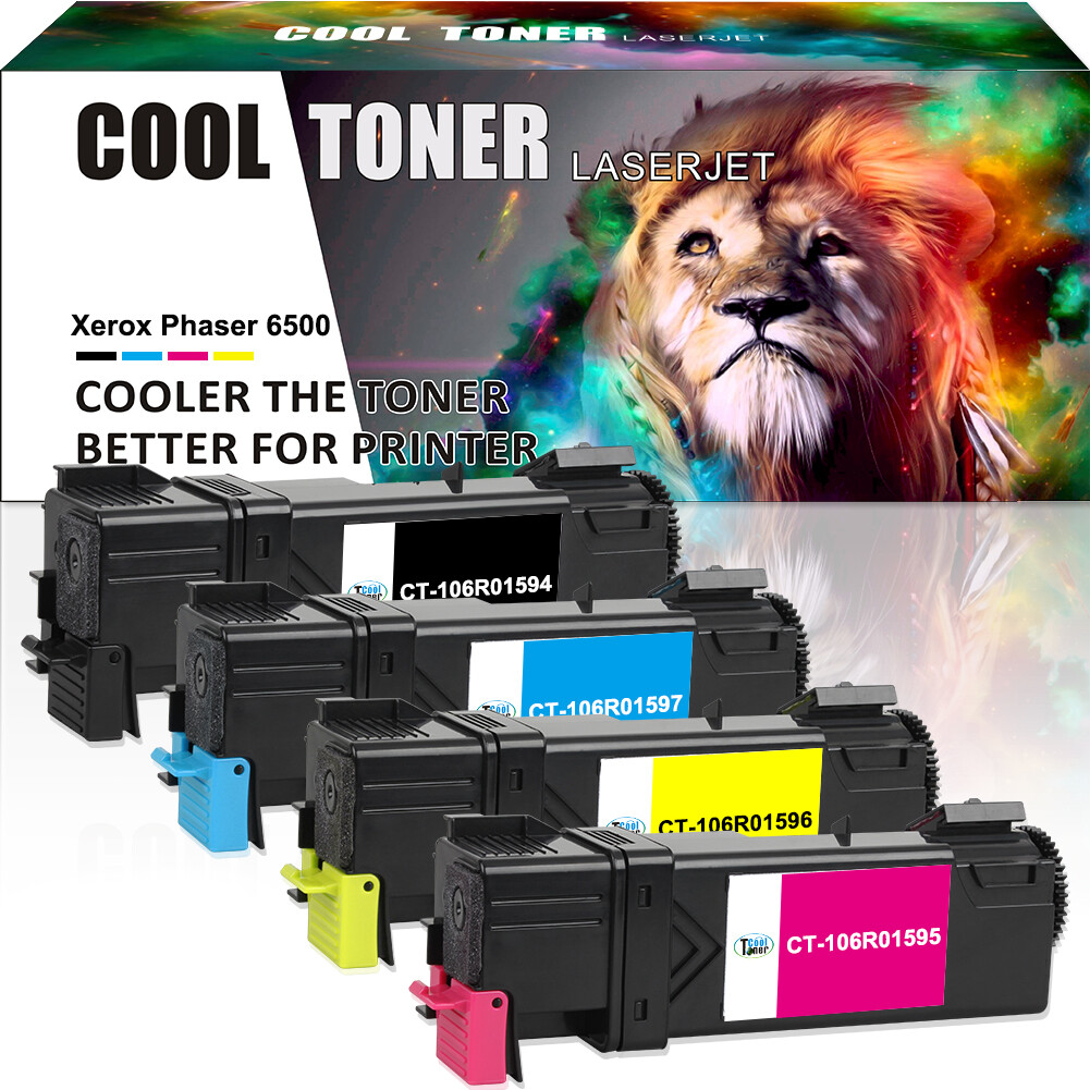 4 Pack Set for 106R01597 Toner Xerox Phaser 6500 6500N 6500DN Workcentre 6505