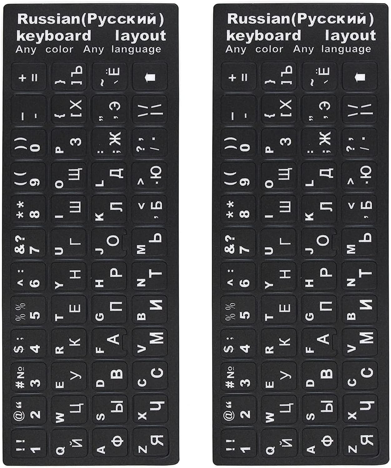 Character Keyboard Stickers 2-Pack | for Laptops, Desktops and Mac Devices