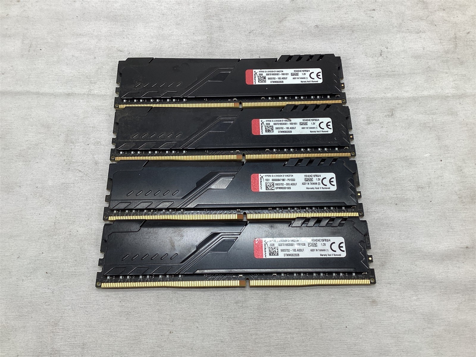 *KIT OF 4* Kingston HyperX Fury DDR4-2400 4x4GB HX424C15FB3/4