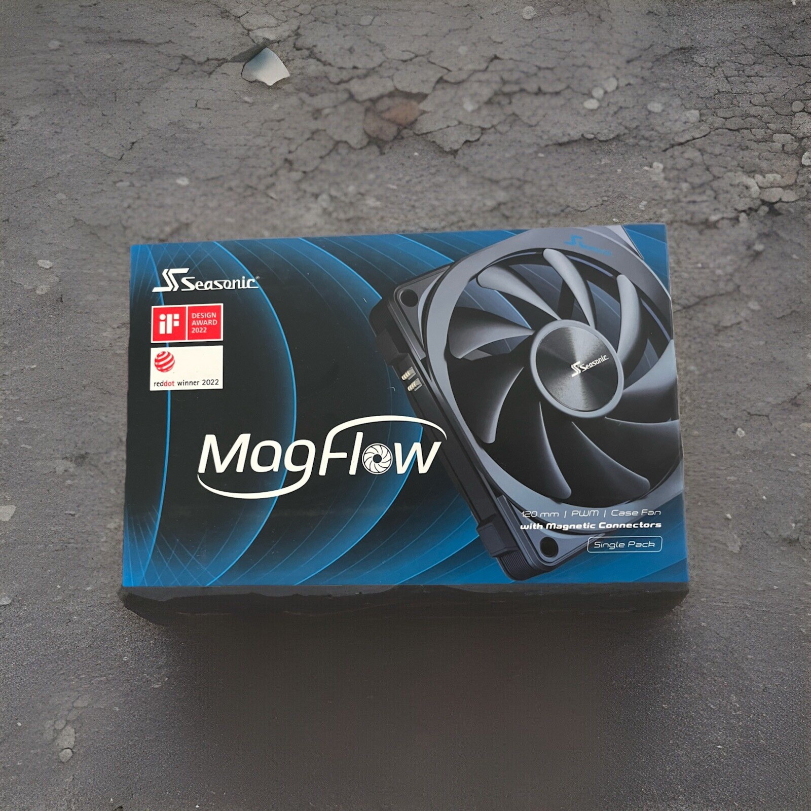Seasonic MagFlow 120mm-PWM-case Fan With Magnetic Connectors Single Pack 