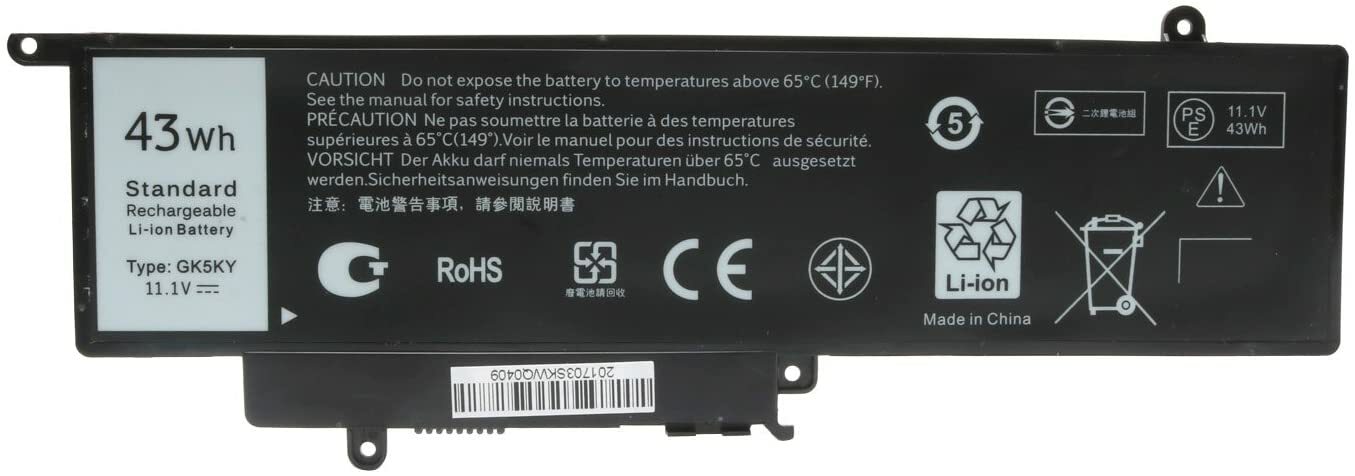 GK5KY Battery For Dell Inspiron 11 3147 3148 3152 Series 92NCT 4K8YH 43Wh 11.1V