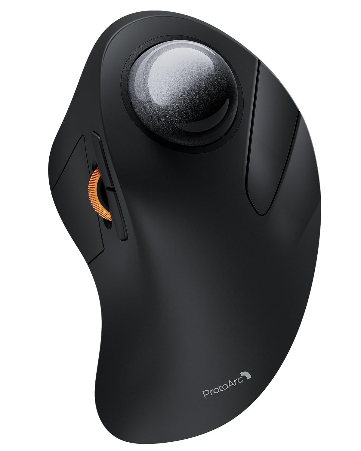 ProtoArc Wireless Bluetooth Trackball Mouse, EM03 NL Medium to Large, Gray 