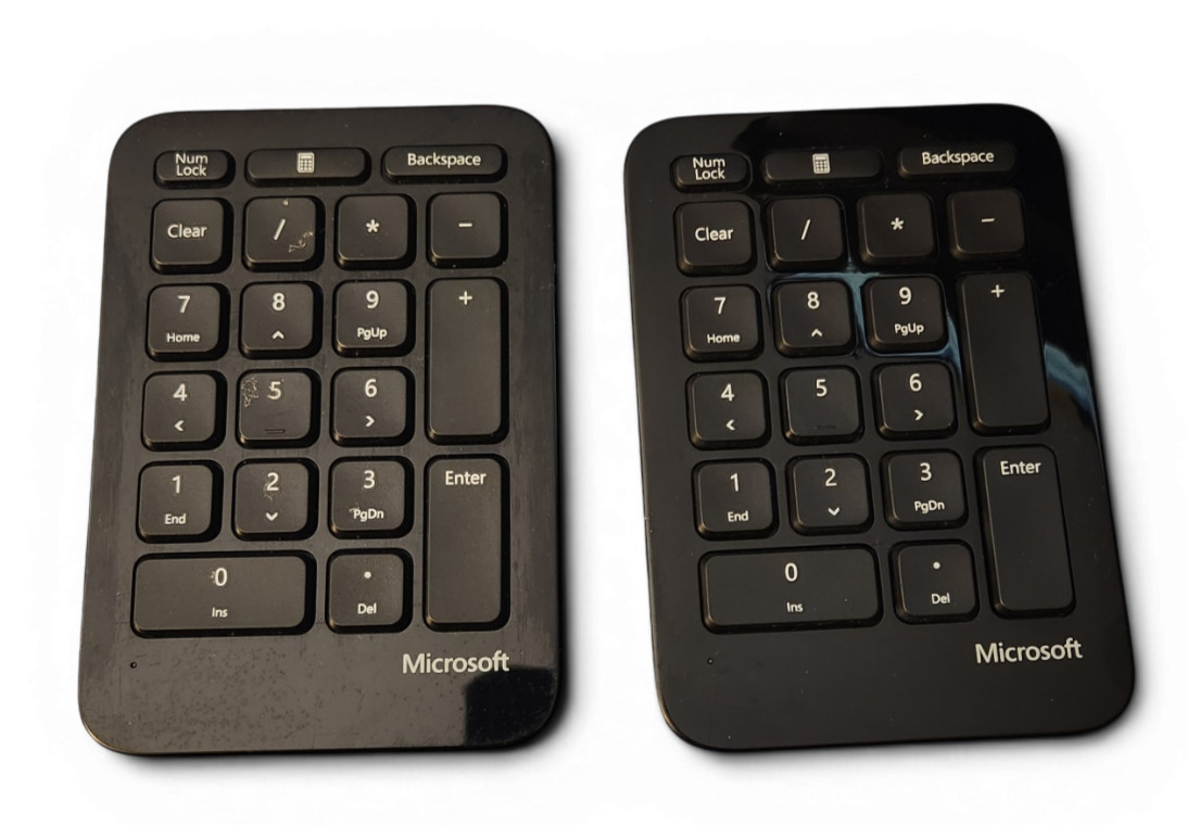Microsoft Wireless Numeric Keypad – Black (Set of 2) – Tested & Working