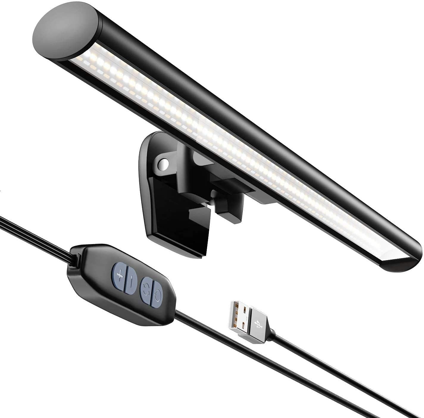 Portable Laptop Monitor Light Bar, USB LED Screen Light with 3 Color Temperature