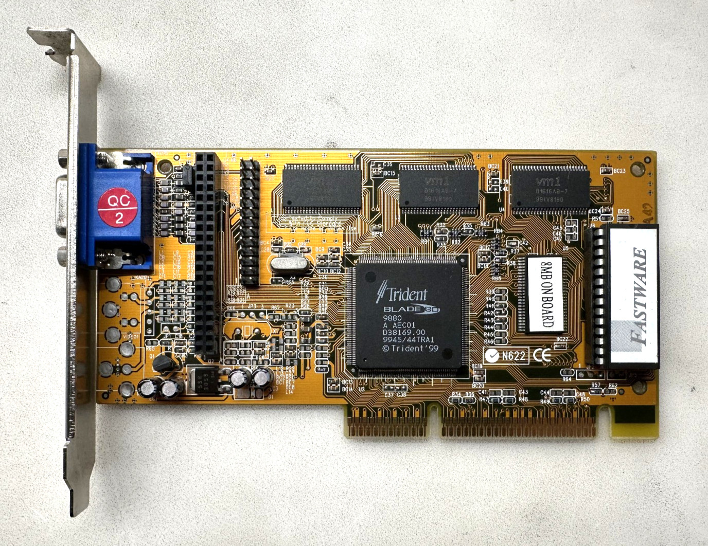AGP TRIDENT BLADE 3D 9880 FASTWARE AG211D 8MB (5648N) VIDEO CARD