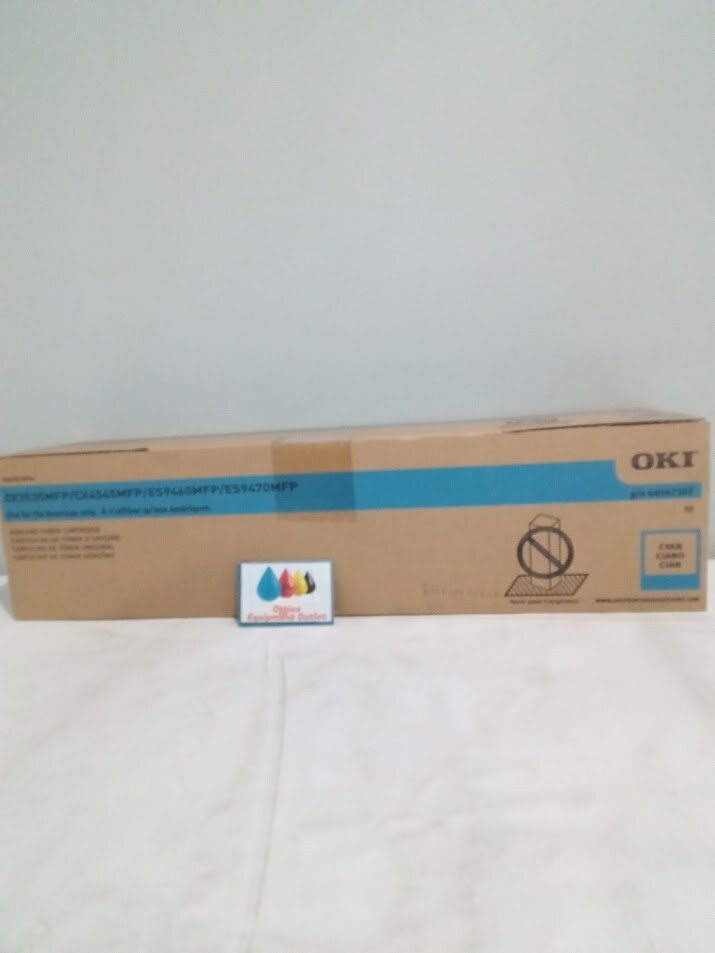 Oki 44947307 Cyan Toner Cartridge, 26800 Yield, Type D2