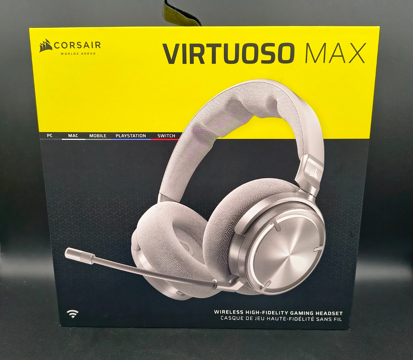 Corsair Virtuoso MAX Wireless Gaming Headset, PC, Mac, PS5/PS4 Black - LIKE NEW