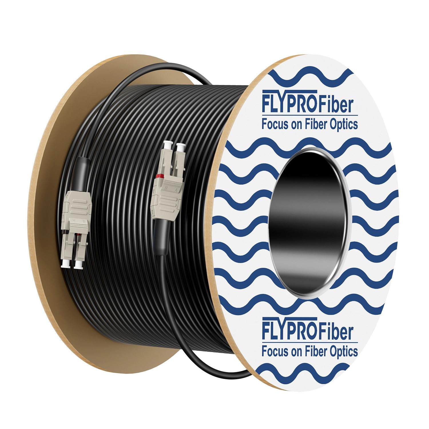 - OM3 LC to LC Outdoor Armored Fiber Patch Cable Multimode 50M