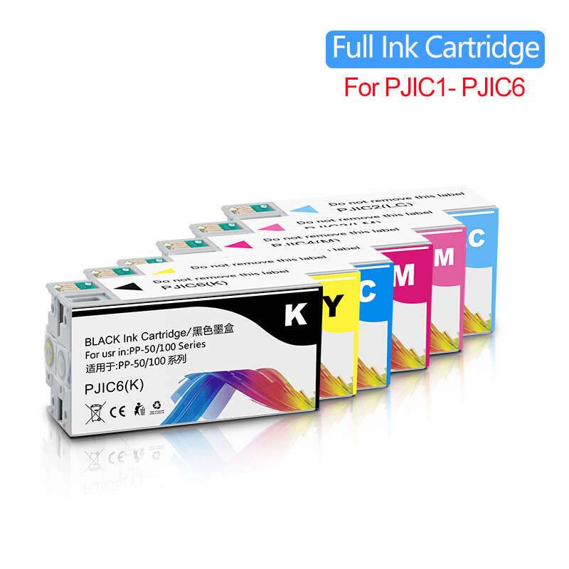 for  Discproducer PP-100/PP-50 6-Color Ink Cartridge Multipak Set PJIC1-6