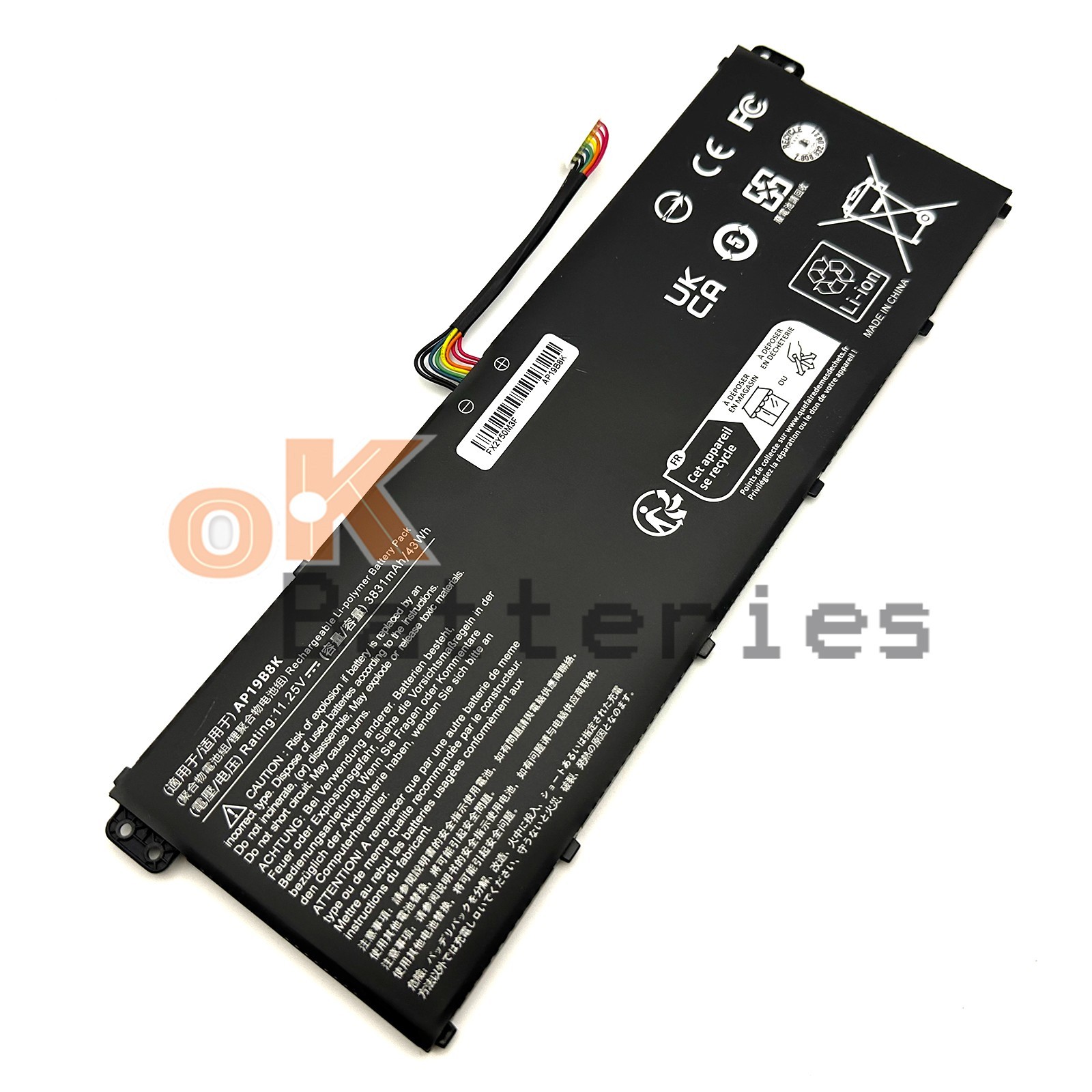 AP19B8K 3INP5/82/70 Battery for Acer Aspire3 A315-23G 3 A315-56 A315-58 A315-59