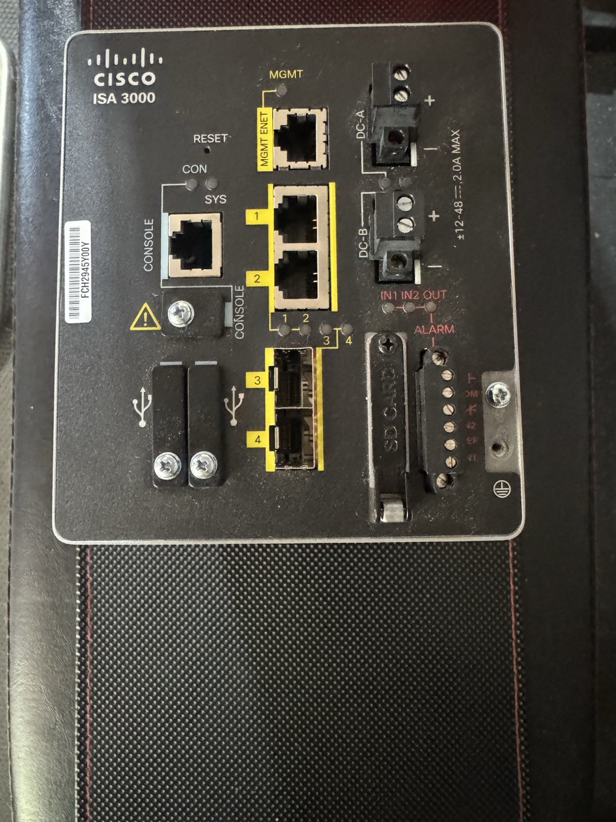 Cisco ISA-3000-2C2F-K9 Industrial Security Appliance / Firewall