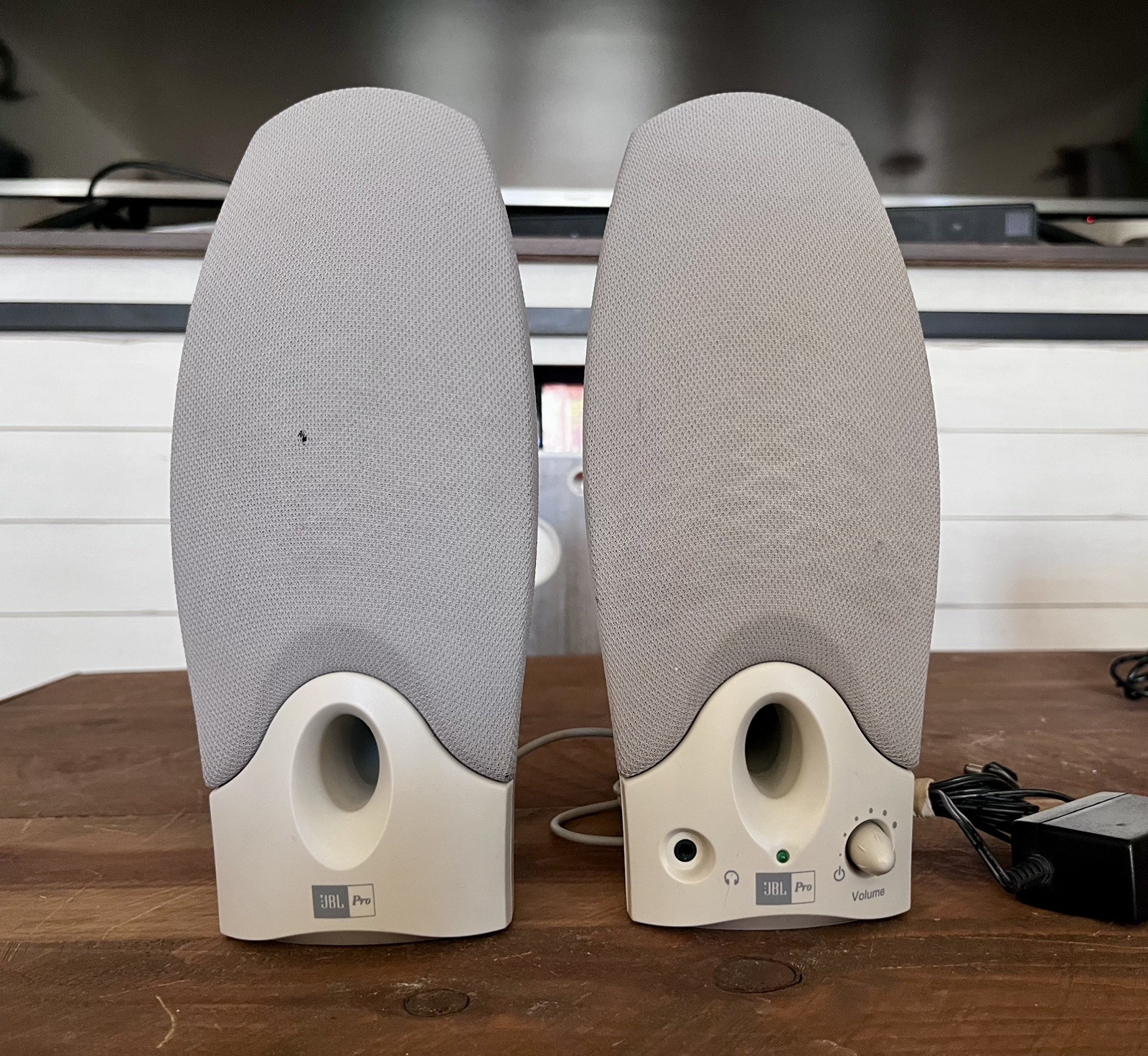 JBL Pro Compaq Corporation Vtg Retro Computer Speakers 387767-001 Tested/Working