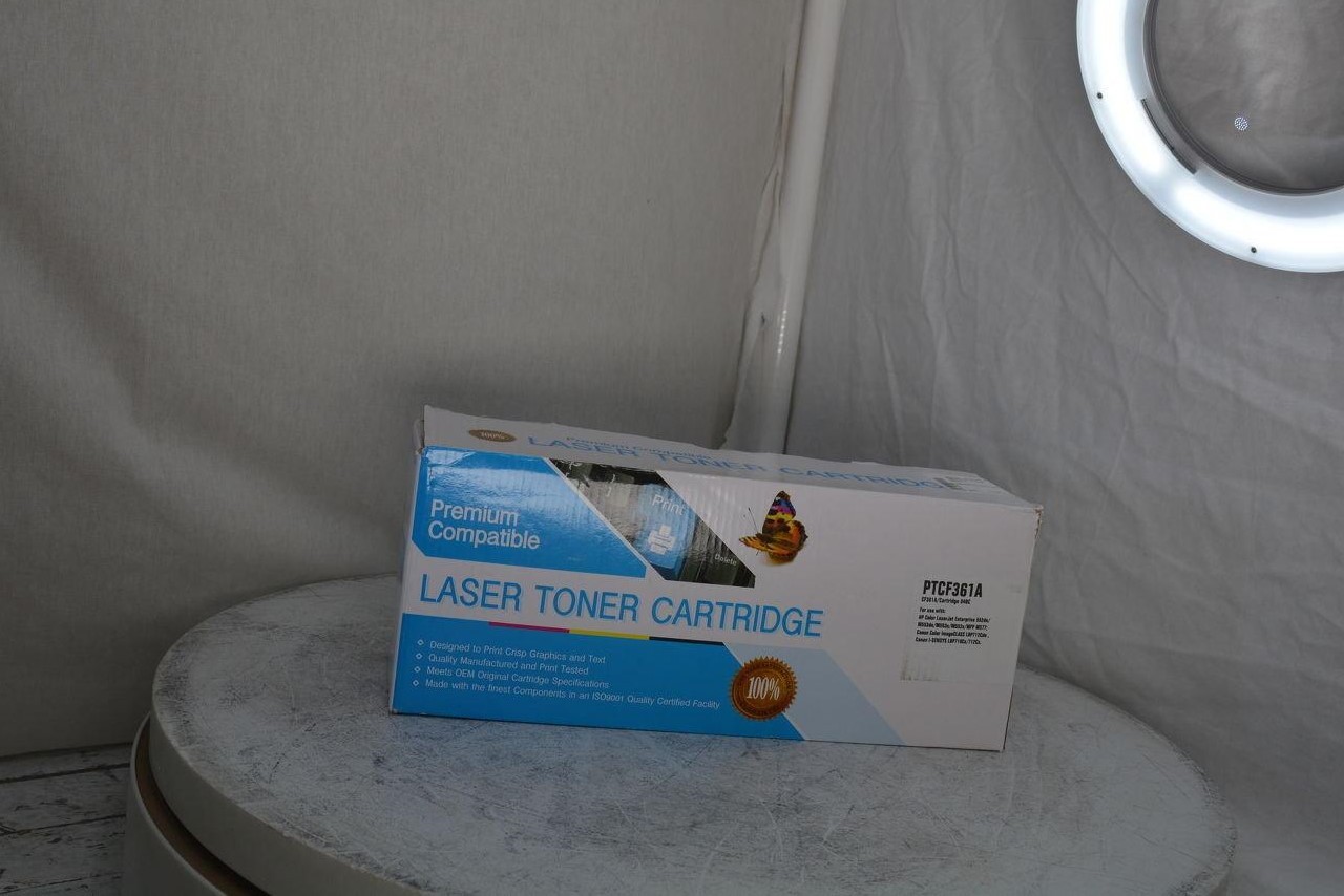 NEW OPEN BOX PREMIUM COMPATIBLE Ptcf361a Toner Cartridge CYAN SEE NOTES