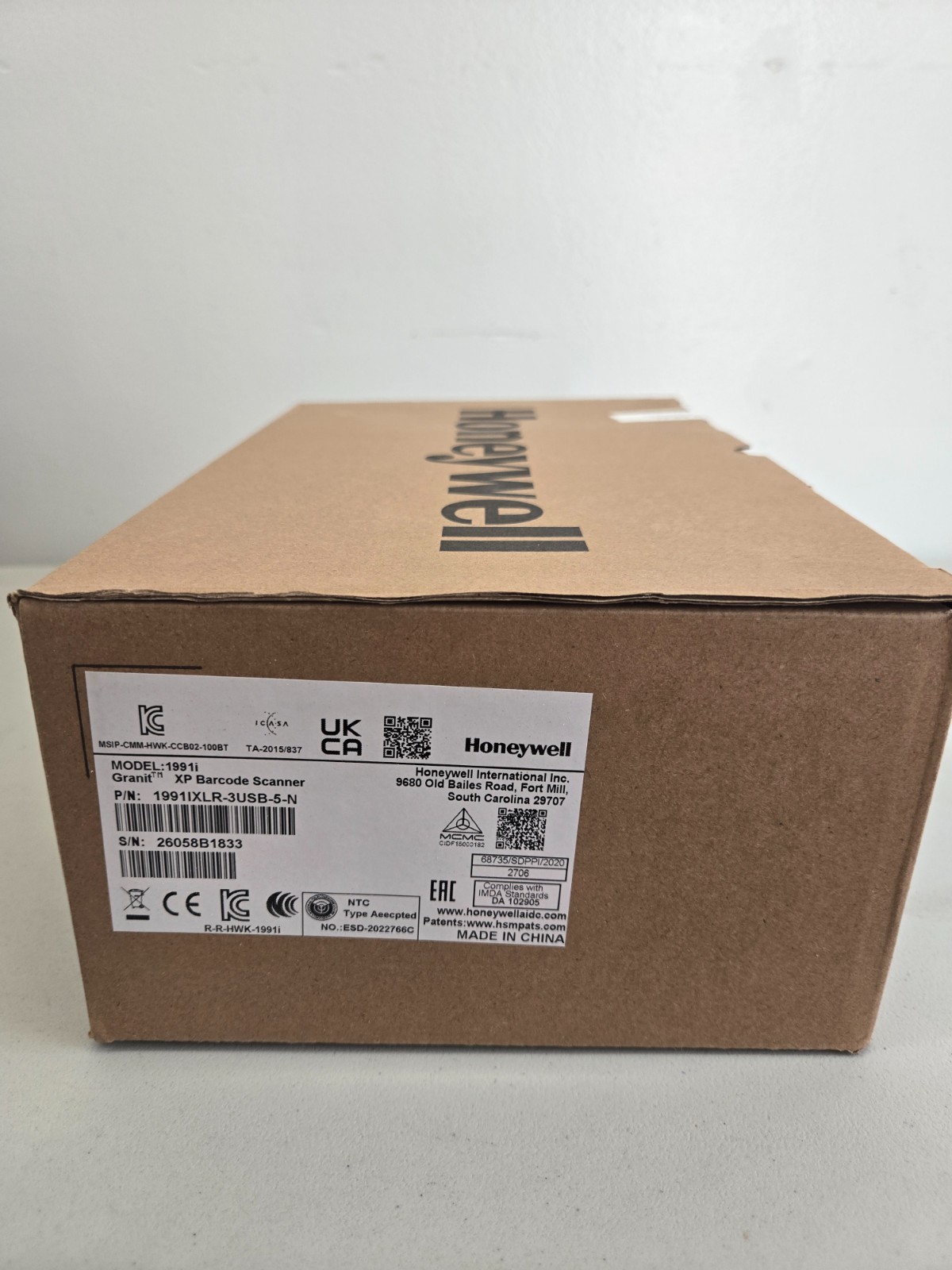 Honeywell Granit XP 1991IXLR-3USB-5-N 2D Rugged Barcode Scanner W/Cable & Cradle