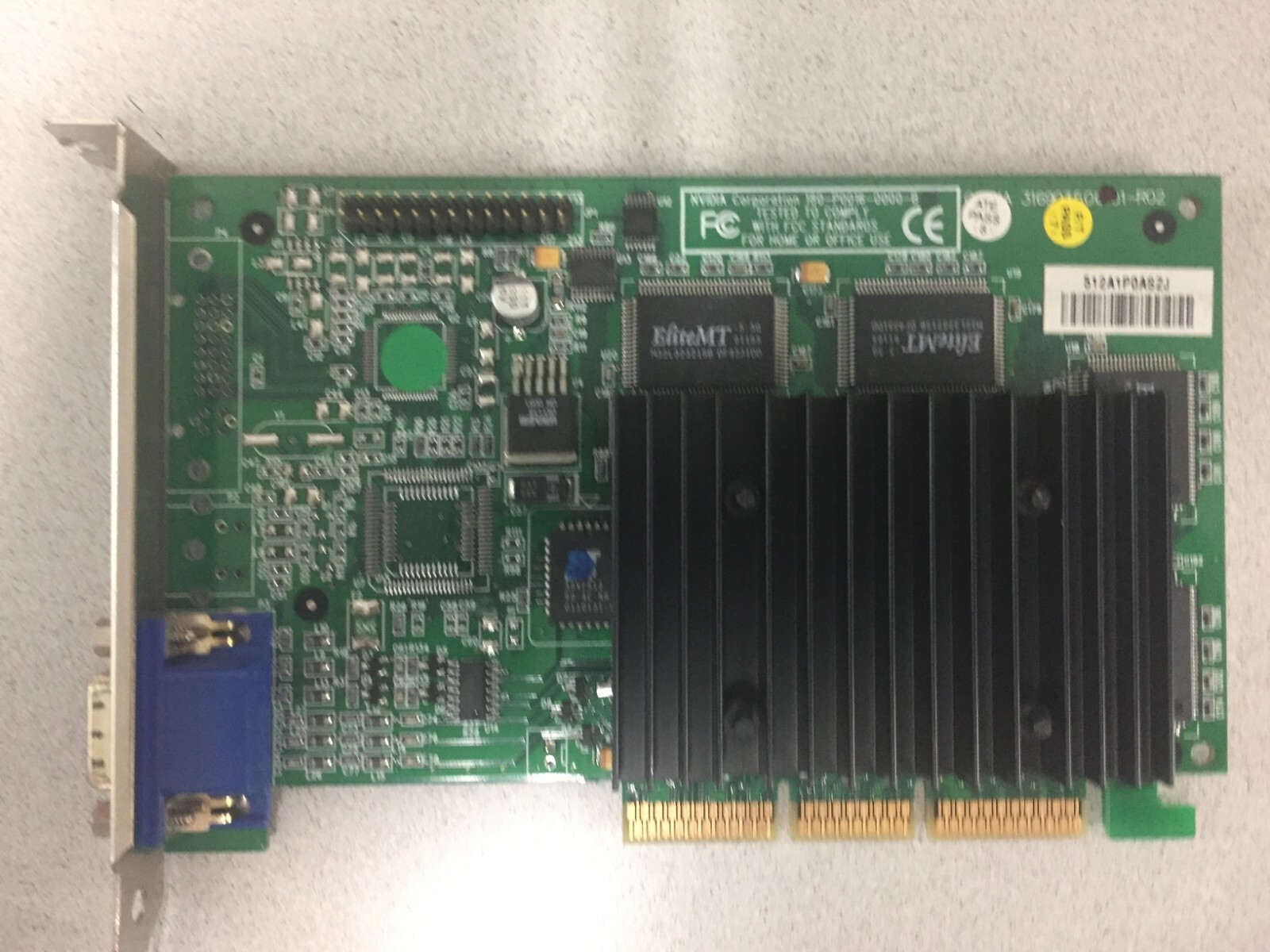 NVIDIA 180-P0016-0000-B01 Video/Graphics Card Tested & Working
