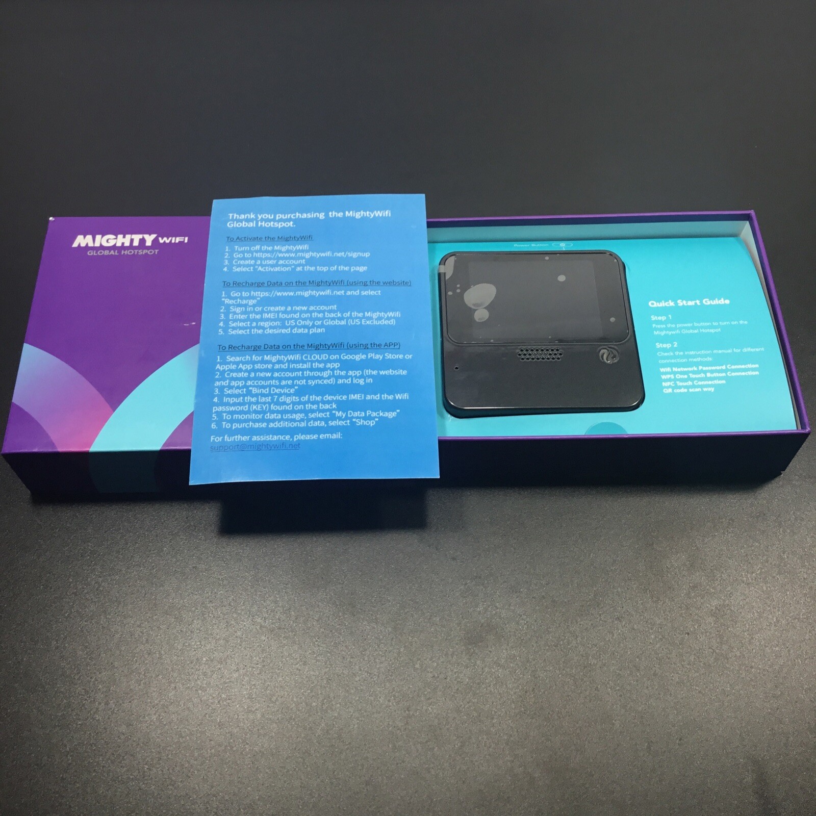 Mighty Wi-Fi Cloud Portable Global Hotspot MC201.Supports Bluetooth. GPS.WIPS