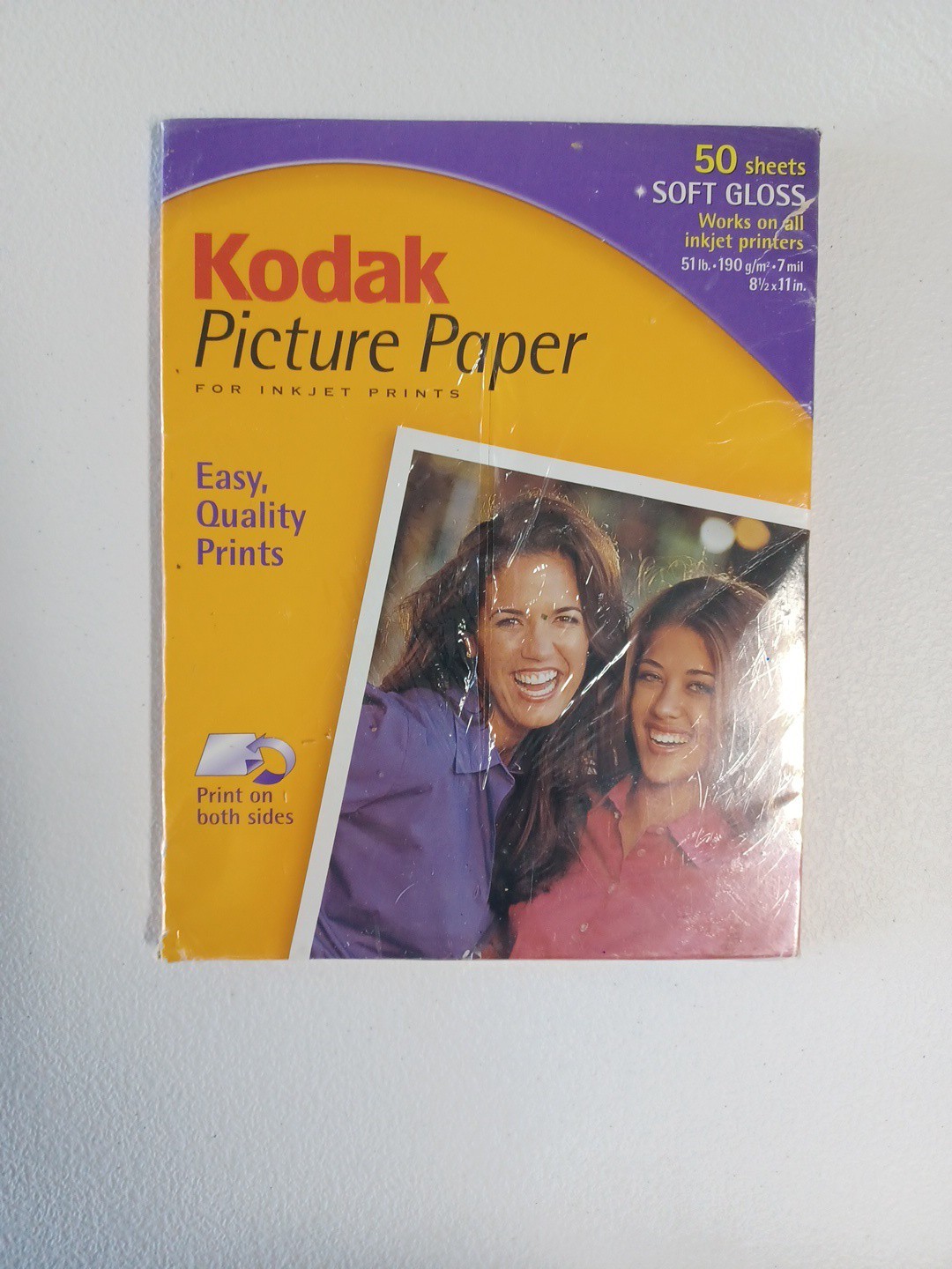 Kodak Picture Photo Paper Soft Gloss Letter Size 50 sheet pack - New, Sealed