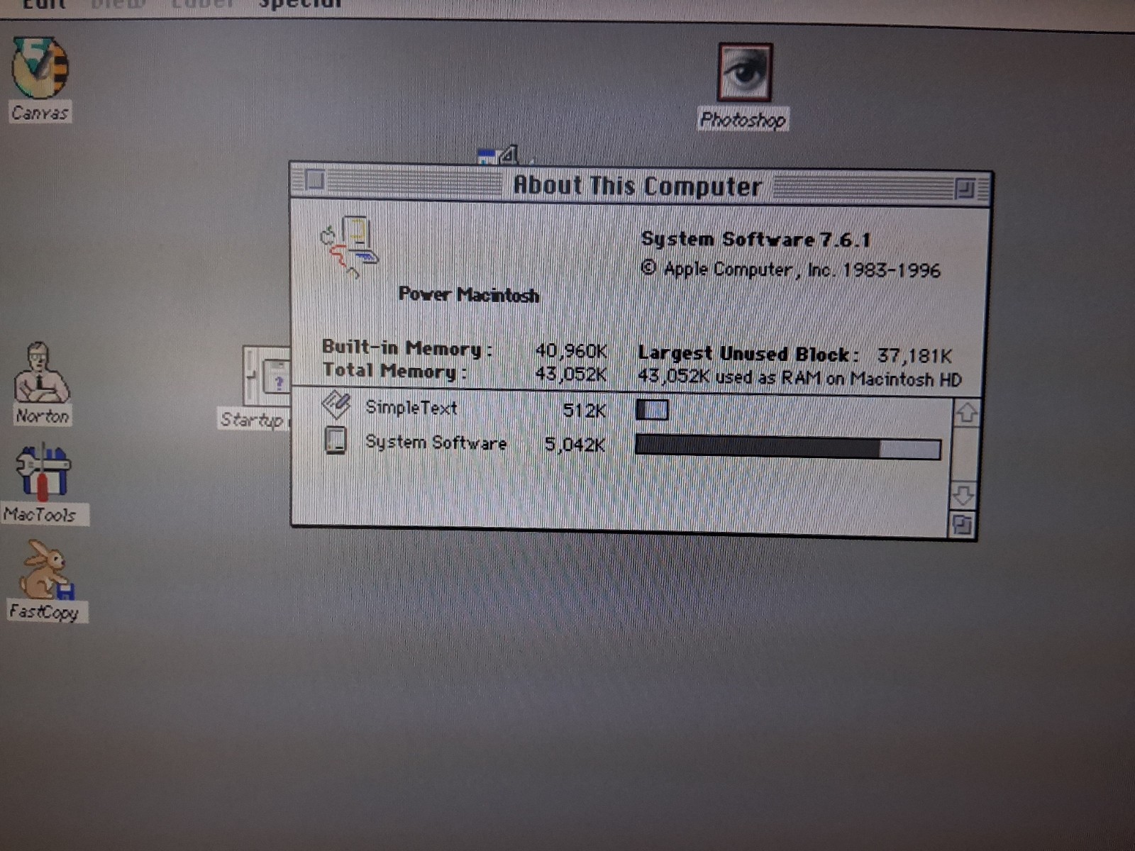 Apple Power Macintosh 6100/66 M1596 Vintage - WORKING