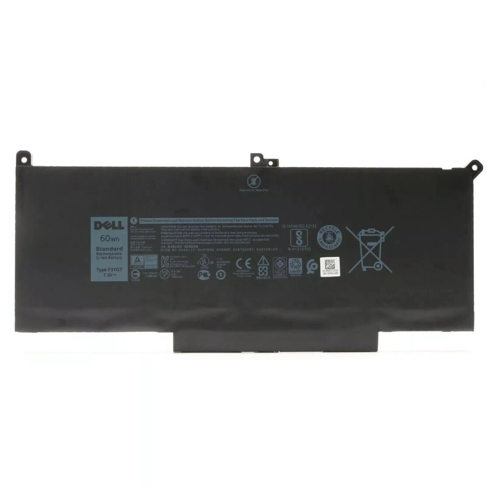 Genuine F3YGT Battery For Dell Latitude E7280 E7480 7480 7490 7380 7390 DM3WC US