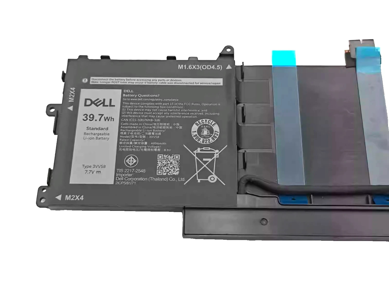 Genuine 39.7Wh 3VV58 Battery for Dell Latitude 9420 2-in-1 9430 2-in-1 Series