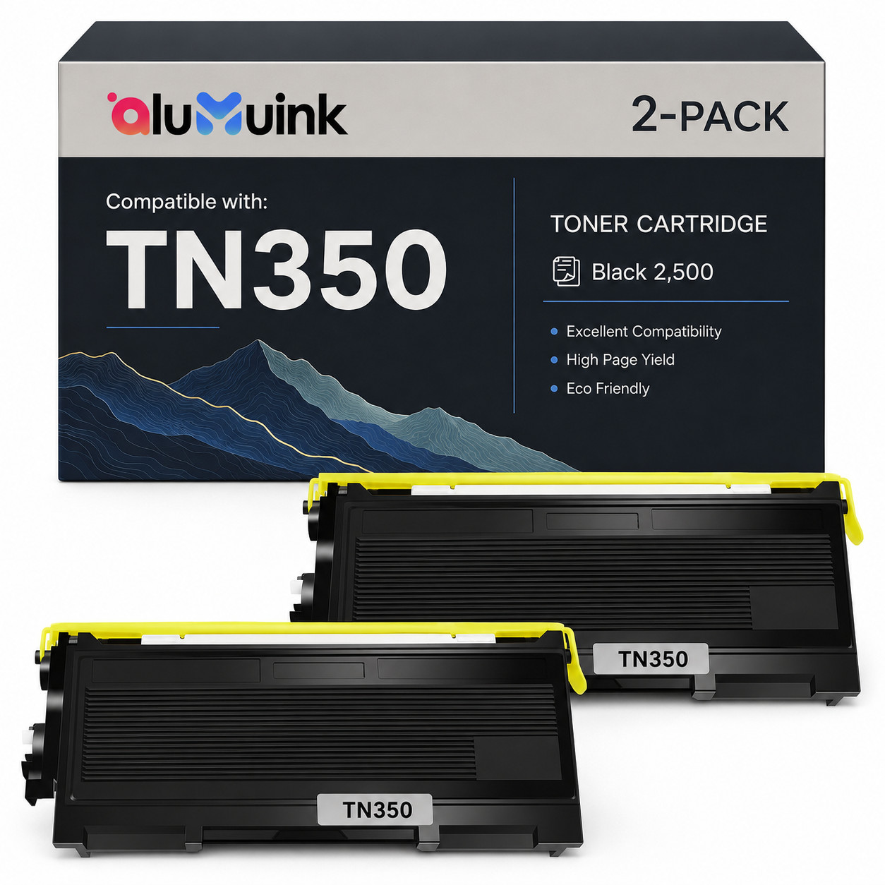 TN350 Black Toner Cartridge replacement for HL-2040 HL-2040R HL-2040N HL-2070N