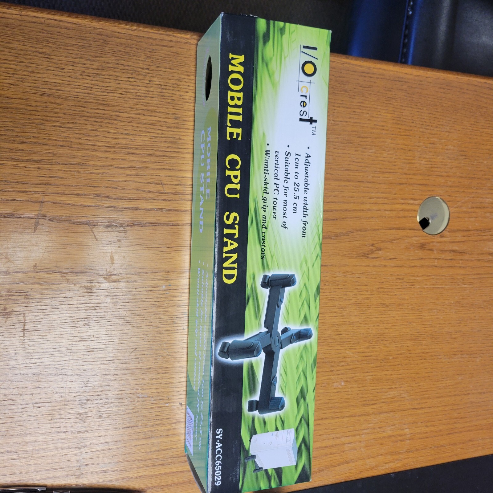I/O Crest Mobile CPU Stand SY-ACC65029 Adjustable Width New In Box 